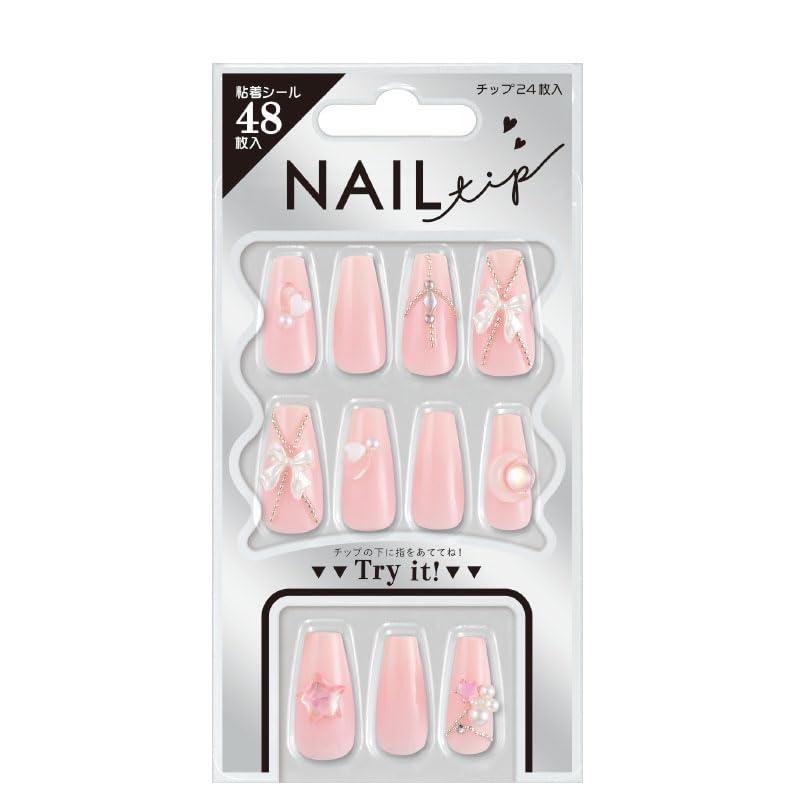 楽天市場】ネイルチップ ブラックフレンチ柄 127744 [M便 1/6