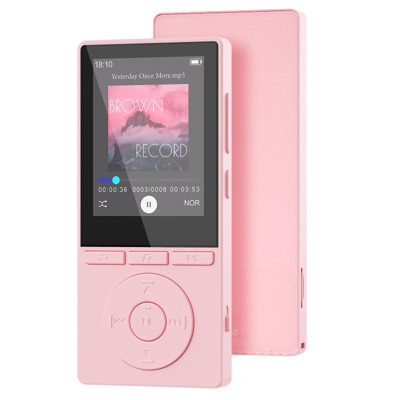 mp3プレーヤー Bluethtooth5.3, HIFI音楽プレイヤー,mp3プレーヤー スピーカー内蔵, 64GB内蔵 128GB拡張可能 SDカード対応, 搭載 多機能デジタルオーディオプレーヤー FM ラジオ／電子書籍／アラーム／
