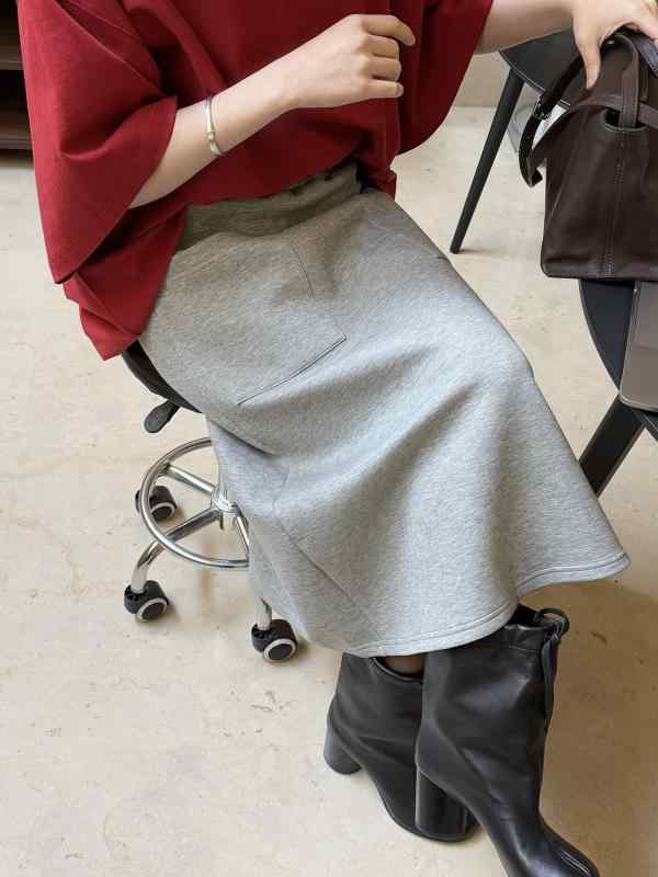 半身スコート レディース 春夏 直筒 A伝達ルート ミモレ丈 うつり変わり 綿混紡 ??混紡 無弾力性 ゆったり 好いたらしい 薄墨色 薄墨色 韓国 韓国表現スタイル 日系 日常使い走り 心地好い 分かりやすい 無地