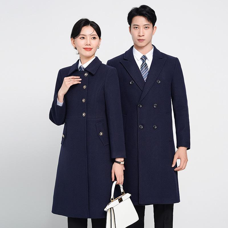 厚地の外套 メンズ 成人男性用 レディース ワーキング御召しもの 商行為 受け付け ポリエステル 御勤め着 秋冬 紺 黒 薄墨色