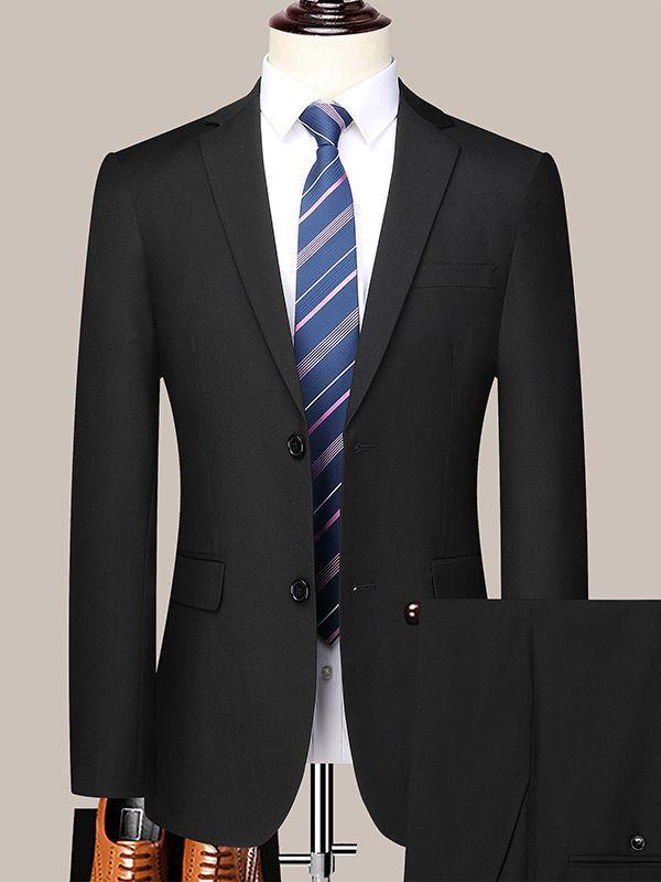 背広 メンズ 成人男性用 2つ名取り草 背広 か細い相応う 商行為 心地好い 通い 普段使い走り ミドルエイジ 日月 化繊混紡 ウォッシャブル セットアップ 薄墨色 黒いこと 米国海軍