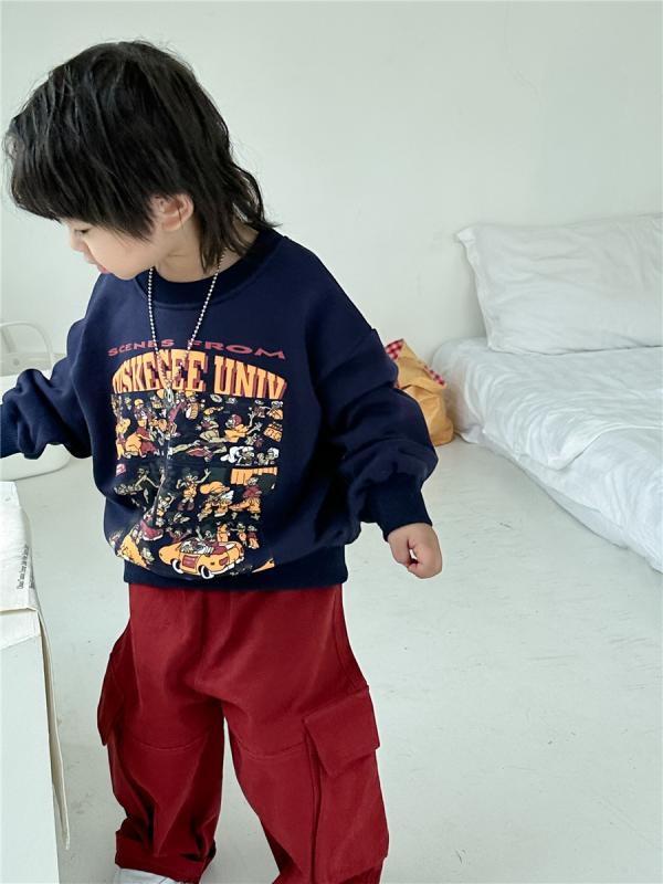 調教師 ボーイズ キッズ 日月 トップス 表どおり 今めかしい かっこいい ティーシャツ 長袖 労働者の一団のど首 綿 普段使い走り お出かけ 柄 韓国 やわらか原料品