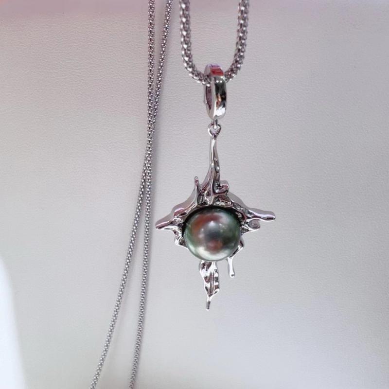 アクセサリーパーツ ペンダントトップ S925 シルバー925 ゴールド シルバー 黒 DIY 太陽の子 溶岩 不規則 万能留め具 シャーティング 電気メッキ加工｜オレンジアイランド