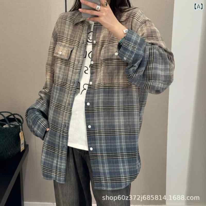 プルオーバー 男女兼用 綿織物 透かし彫り柄 うつり変わり 吊り染め ヴィンテージ風 不都合工業 襟付き添い人 真っただ中丈 トップス 表どおり 青碧