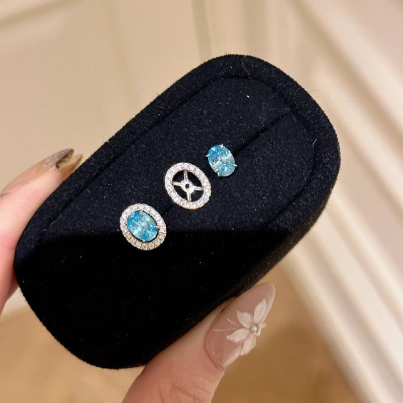 ピアス レディース S925 しろがね色 青緑色 とり巻き オーバル 酸化ジルコニウム 柔らかい 雅びやか 小ささ 2WAY 取りはらい能力のある 雅びやか 成年者愛くるしげ 春夏