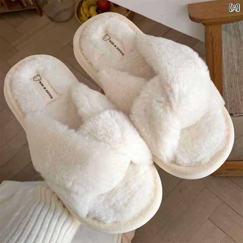 お部屋シューズ レディース 秋冬 もこもこ 家庭用スリッパ 韓国 生あたたかい 防寒 上滑り打ち切り ふわふわ 差し交わす ダンス楽隊 室内履き 普段使い