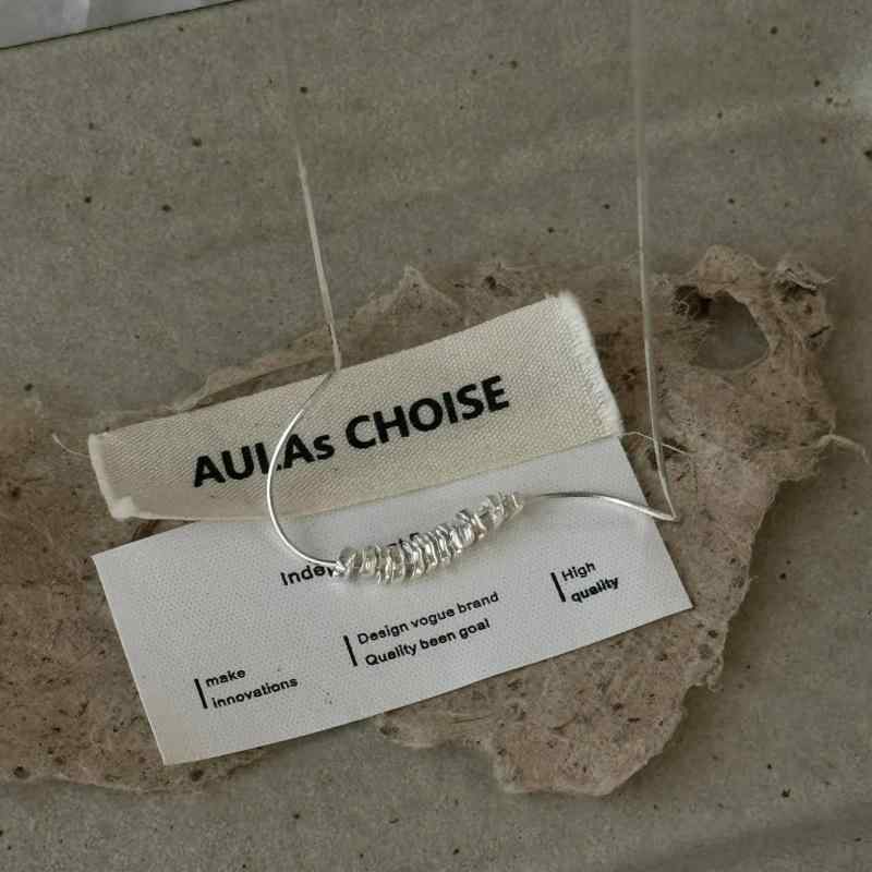 ネックレス レディース S925 シルバー 鎖骨 チェーン 不規則 シルバー 蛇骨 シンプル 小さめ 豪華感 電気メッキ加工 個性 幾何学 アクセサリー｜オレンジアイランド