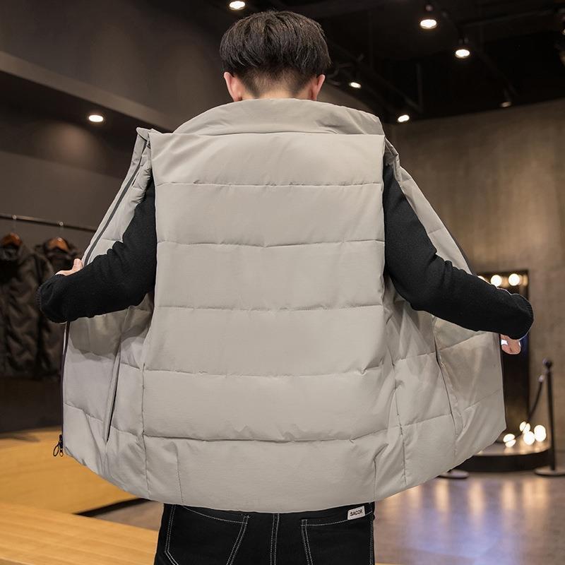 ダウンベスト 男性用 ライトダウン 秋冬 防寒 あったか インナーベスト アウターベスト チョッキ 羽毛 紳士服3｜オレンジアイランド