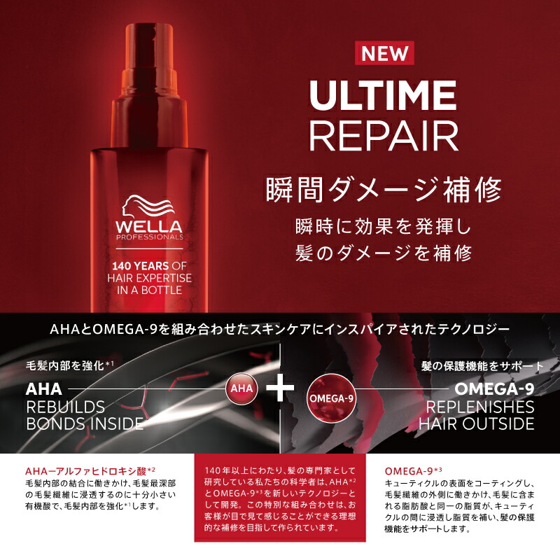 WELLA ウェラ アルタイム リペア ミラクル ヘア トリートメント 95ml ヘアミスト 洗い流さないトリートメント カラーケア ブリーチケア 補修