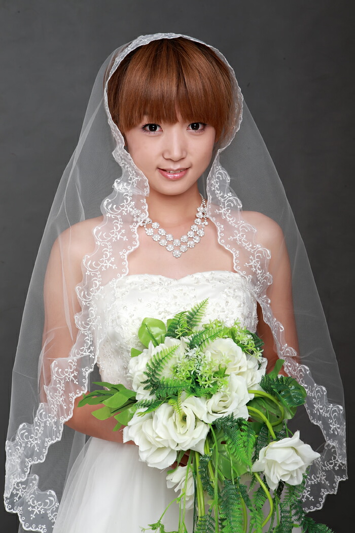 楽天市場 ウェディングマリアベールb オレンジウェディング