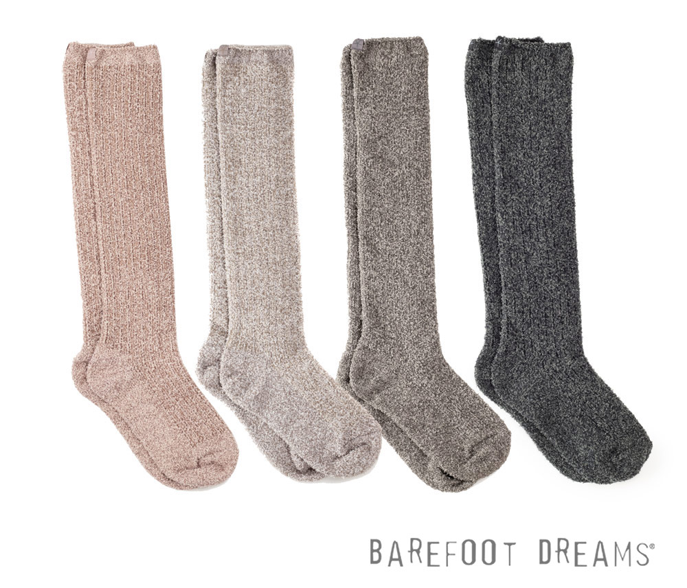 楽天市場 ベアフットドリームス Barefoot Dreams 靴下レディース ひざ下丈リブドニットソックス コージーシックソックス Cozychic Women S Ribbed Sock wcc1075 あす楽対応 関東 ブランドshop オレンジクッキー