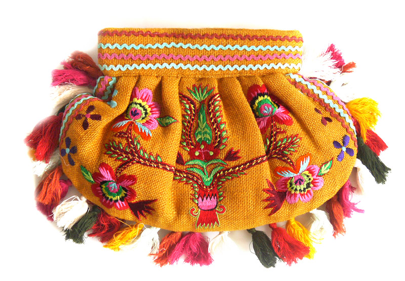 Orangecookie Moyna Clutch With Pom Poms Orange P27mar15 Rakuten International Fashion Magazine Is Buzz Brand Moina Moyna Bag In India Traditional Techniques Skilled Craftsmen Were Made At One Point Hand