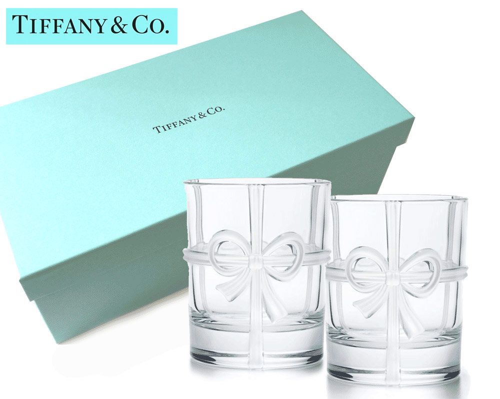 Tiffany & Co. - ティファニー TIFFANY＆Co ボウ グラス セット コップ