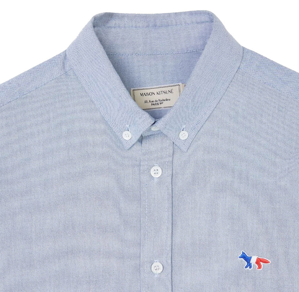 maison kitsune long sleeve polo