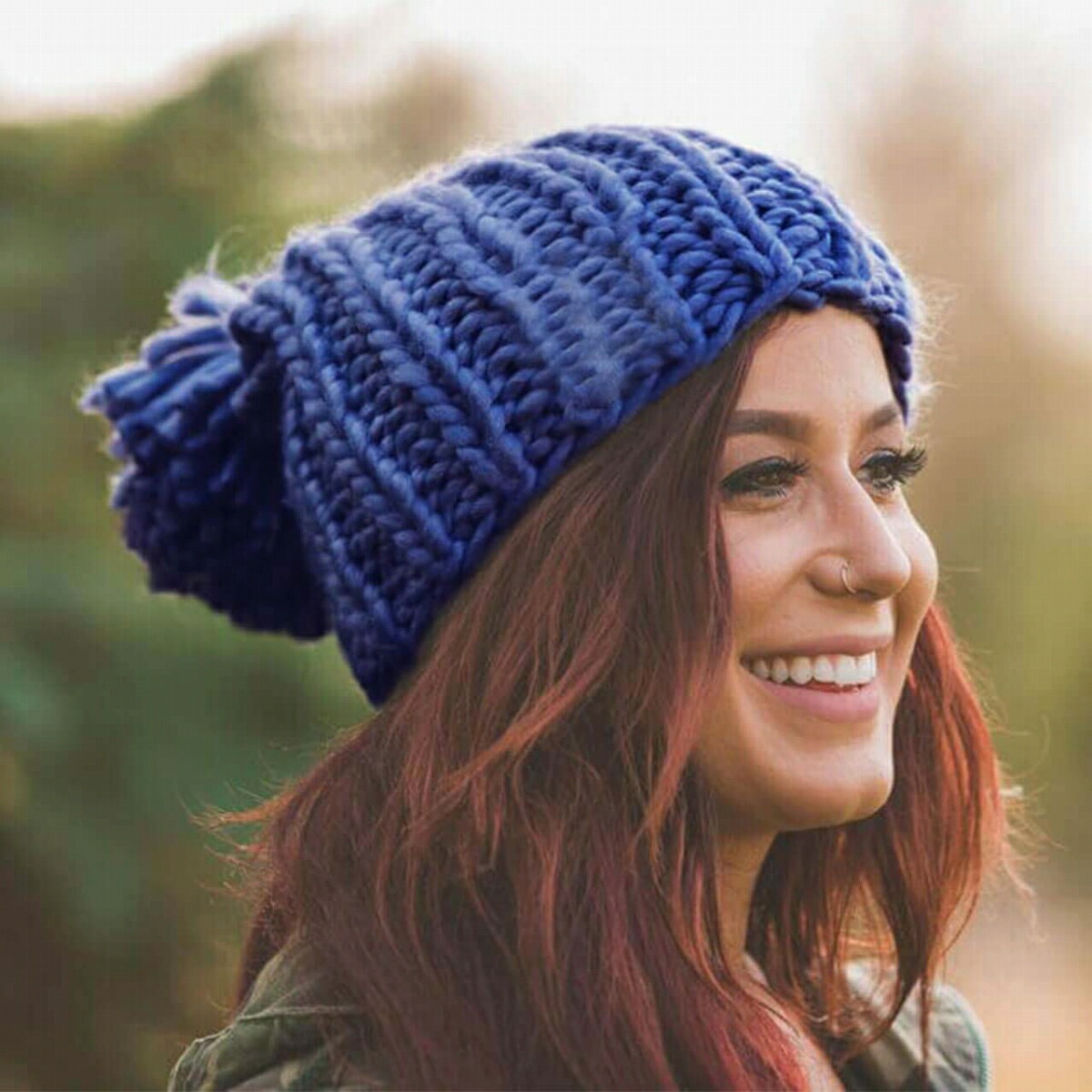 【楽天市場】Kitsch（キッチュ）ニット帽子/ポンポン付きざっくりニットキャップ/chunky knit pom beanie【正規品