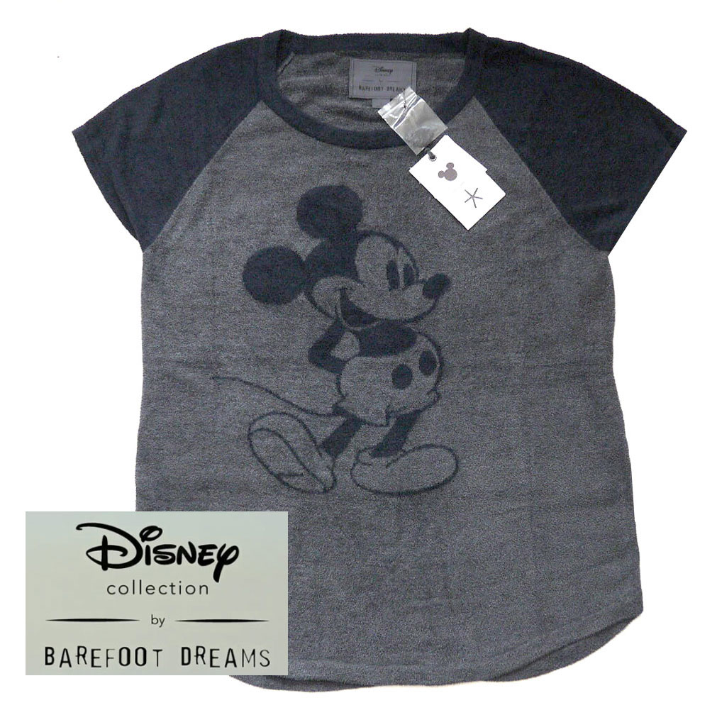 楽天市場 ベアフットドリームス ディズニーコラボ ミッキーマウスラグランtシャツ Barefoot Dreams Cozychic Ultra Lite Classic Disney Mickey Mouse Women S Raglan Tee あす楽対応 関東 Disneyzone ブランドshop オレンジクッキー