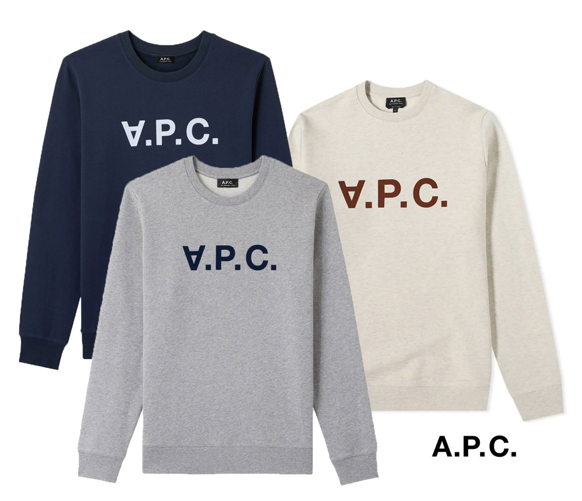 a.p.c ロゴトレーナー | labiela.com