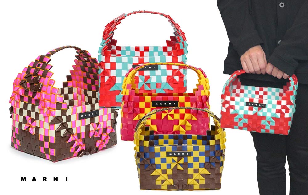 楽天市場】マルニ MARNI かごバッグ レインボーバッグ