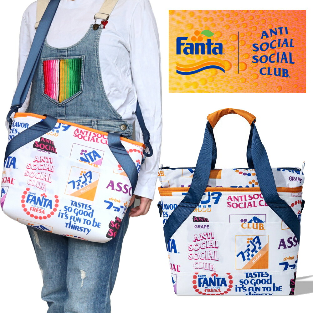 アンチソーシャルソーシャルクラブ ANTI SOCIAL SOCIAL CLUB FANTA ファンタ クーラーバッグ トートバッグ 保冷バッグ 保温バッグ 野外フェス キャンプ アウトドア ASSC FANTA FLAVOR COOLER BAG 母の日 ギフト 2026