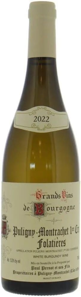 ポール ペルノ ピュリニー モンラッシェ プルミエ クリュ レ フォラティエール 2022 ピュリニィ Paul Pernot Puligny Montrachet Les Folatieres フランス ブルゴーニュ 白ワイン｜Orange Lab.
