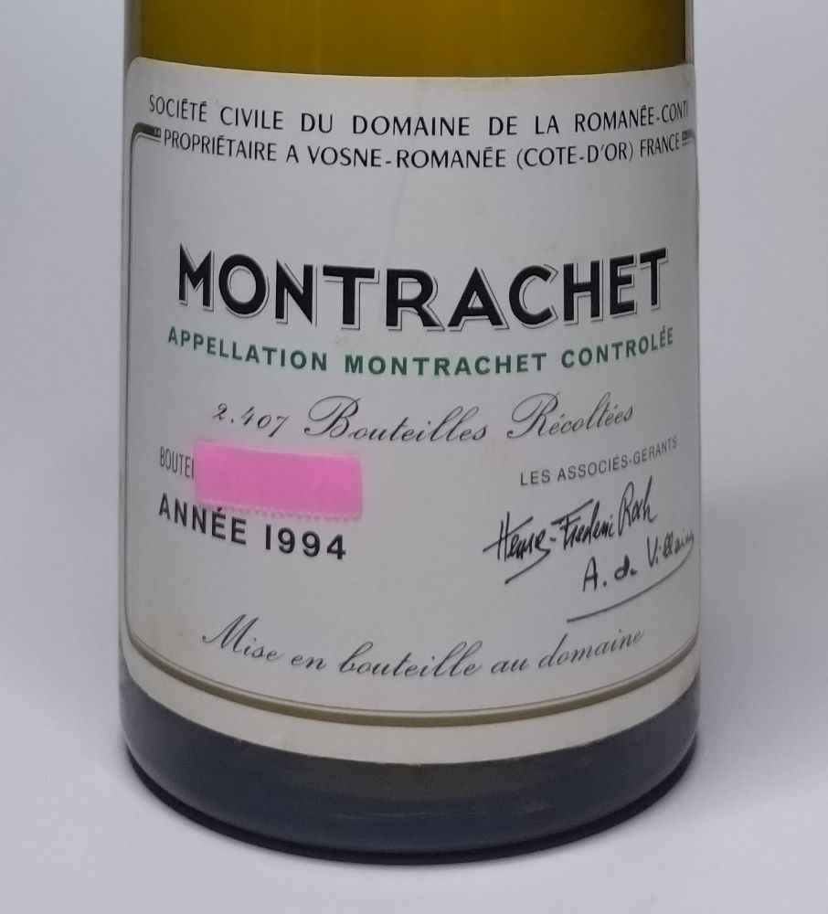 ロマネコンティ モンラッシェ Montrachet DRC 1994 ドメーヌ ド ラ ロマネ コンティ DRC Montrachet フランス ブルゴーニュ 白ワイン