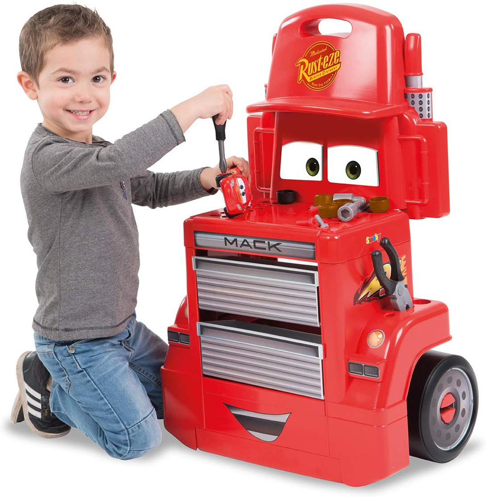 楽天市場 ディズニーピクサーカーズ マックトラックトロリー Smoby Disney Cars Mack Truck Trolley 宅配便送料無料 オレンジマミー