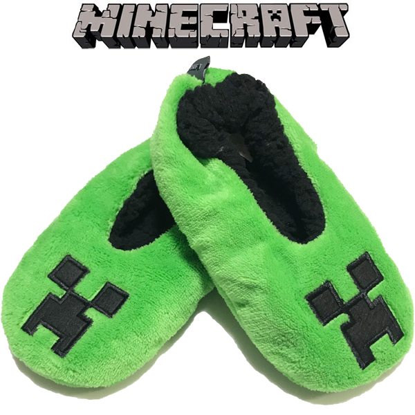 楽天市場 Minecraft マインクラフト クリーパーキッズ ルームシューズ スリッパ 子供 キッズ 激レア 日本未発売 ネコポス便は送料無料 オレンジマミー