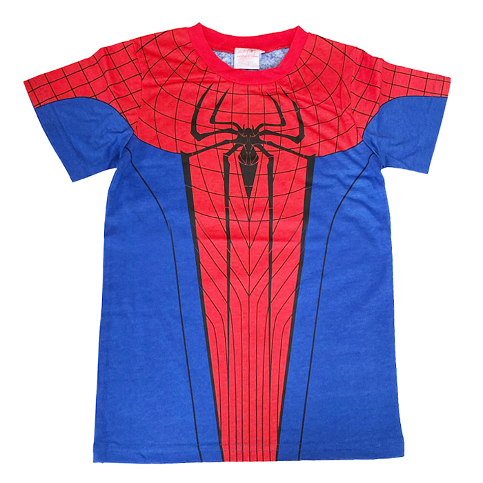 スパイダーマンキッズ Tシャツ　子供用コスチューム　ハロウィンコスチューム コスプレ 仮装パーティー ネコポスは送料無料画像
