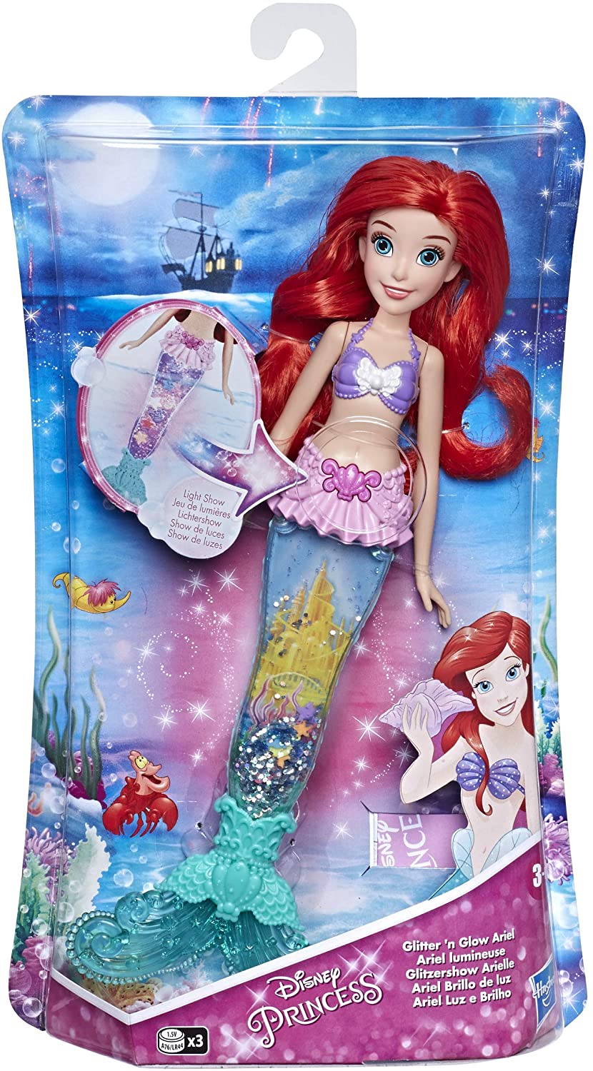 リトルマーメイド アリエル ライトアップドール 宅配便送料無料disney Princess Glitter N Glow Ariel Doll With Lights Educaps Com Br