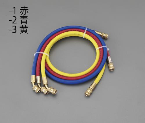 エスコ (ESCO) EA104AM-3 150cm/黄 チャージングホース(R134a用) EA104AM-3 の商品写真