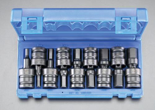 エスコ (ESCO) EA164DV-23 1/2"DR/6-19mm(9個組) ユニバーサル[INHEX]ソケット EA164DV-23｜Orange Tool Tokiwa