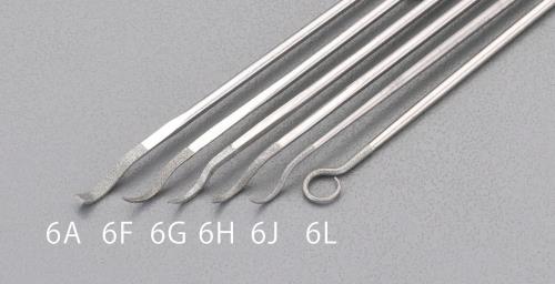 エスコ (ESCO) EA521S-6J 140mm ﾀﾞｲﾔﾓﾝﾄﾞ鏝やすり(片鏝･丸/金型用) EA521S-6J 【3本セット】