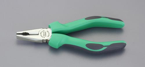 エスコ (ESCO) EA534SR-2 180mm ペンチ(磨き/グリップ付) EA534SR-2