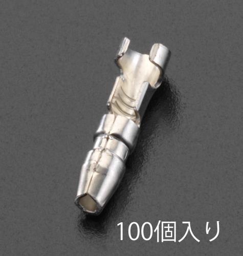 エスコ (ESCO) EA538RA-1 0.50mm-2.00mm2 ｷﾞﾎﾞｼ形ﾌﾟﾗｸﾞ(100個) EA538RA-1 【5袋セット】