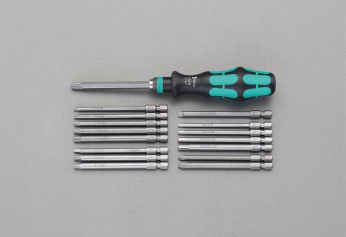 エスコ (ESCO) EA550BT-12 [+ - Hex Torx Square]ドライバーセット(ハンドル付) EA550BT-12