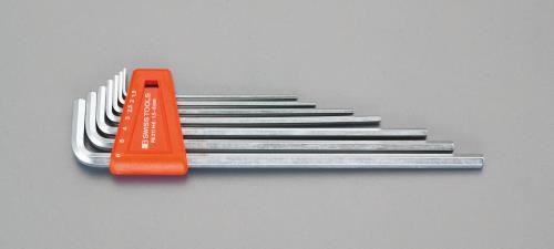 エスコ (ESCO) EA573LB-80 1.5 -8.0mm/8本組 [Hexagon]キーレンチ EA573LB-80