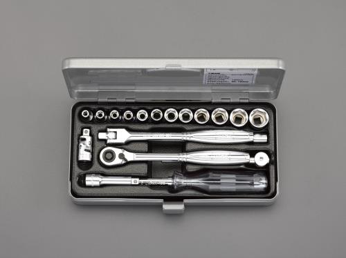 エスコ (ESCO) EA618H-3 1/4"DR ソケットレンチセット EA618H-3｜Orange Tool Tokiwa 13,948円