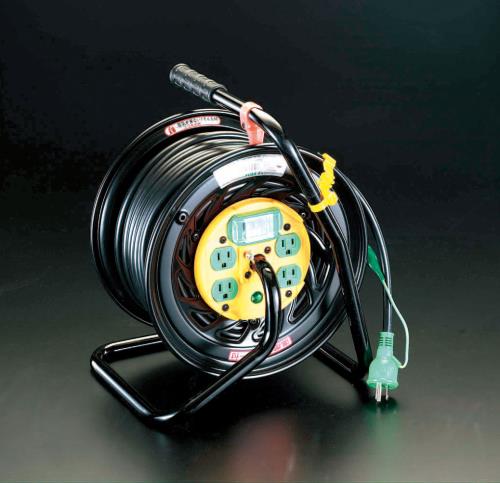 エスコ (ESCO) EA815DA-3 AC125V/22A/30m コンセンント固定リール(漏電遮断付) EA815DA-3