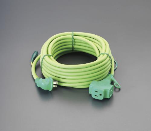 エスコ (ESCO) EA815G-9 AC125V/15A/ 10 m 延長コード EA815G-9