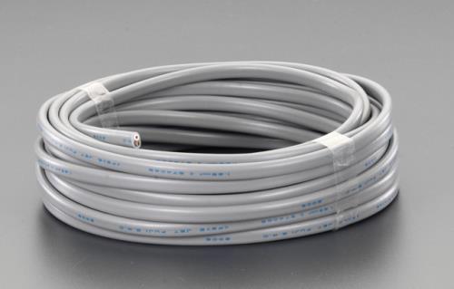 【SALE必要経費】エスコ (ESCO) EA940AG-26 300V/17A/ 20m ビニールキャブタイヤケーブル(3芯/黒) EA940AG-26