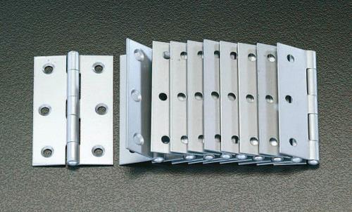 エスコ (ESCO) EA951CJ-64 64x 42mm ｼﾙﾊﾞｰ丁番(ｽﾁｰﾙ製/10個) EA951CJ-64 【5袋セット】