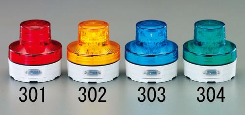 エスコ (ESCO) EA983FS-301 [単3x2本] LED回転灯(赤色) EA983FS-301