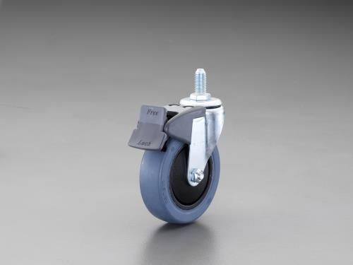 エスコ (ESCO) EA986PT-191 100mm ｷｬｽﾀｰ(自在･微音･ねじ･前ﾌﾞﾚｰｷ) EA986PT-191 【3個セット】