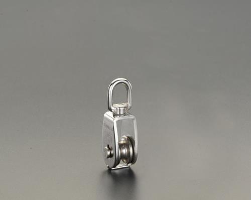 エスコ (ESCO) EA987HE-25 25粍 プーリー(ｽﾃﾝﾚｽ製/1車) EA987HE-25 【3個仕かける】 DIY・工具-荷締・牽引器具