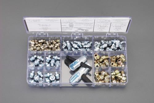 【SALE通貨価値】エスコ (ESCO) EA991CX-101 UNF1/4\"-PTF1/8\"" グリースニップルセット EA991CX-101"