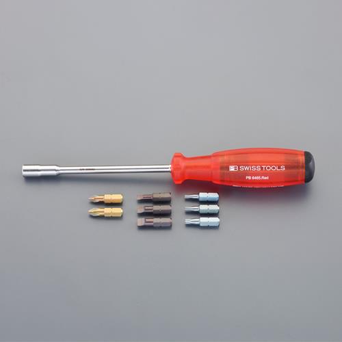 エスコ (ESCO) EA550-16 [+,-,Torx] ドライバーセット(差替式) EA550-16