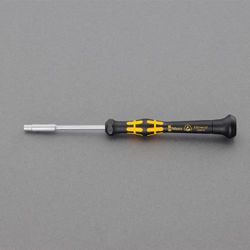 エスコ (ESCO) EA550MM-3.2 3.2x60mm [Nut]ﾄﾞﾗｲﾊﾞｰ(精密/ESD) EA550MM-3.2 【3本セット】