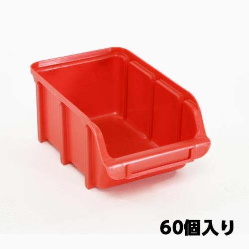 エスコ (ESCO) EA661CJ-7 103x165x 74mm パーツトレー(重ね置型・赤/60個) EA661CJ-7