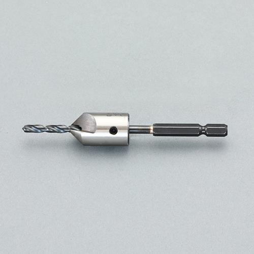 エスコ (ESCO) EA824DY-24.5 12.0x4.5mm 鉄工用皿錐(六角軸) EA824DY-24.5 【2本セット】