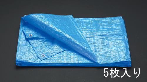 エスコ (ESCO) EA911AB-13A 3.6x5.4m/0.15mm ﾌﾞﾙｰｼｰﾄ(#1500/5枚) EA911AB-13A 【2組セット】 8,505円